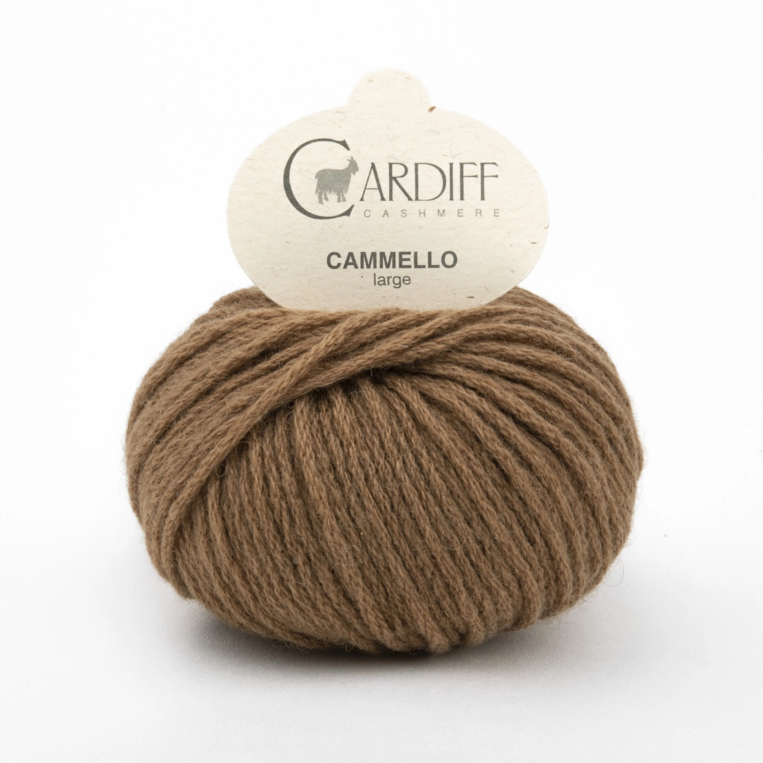 Пряжа Cardiff Cammello Large 12/28 25г Naturale