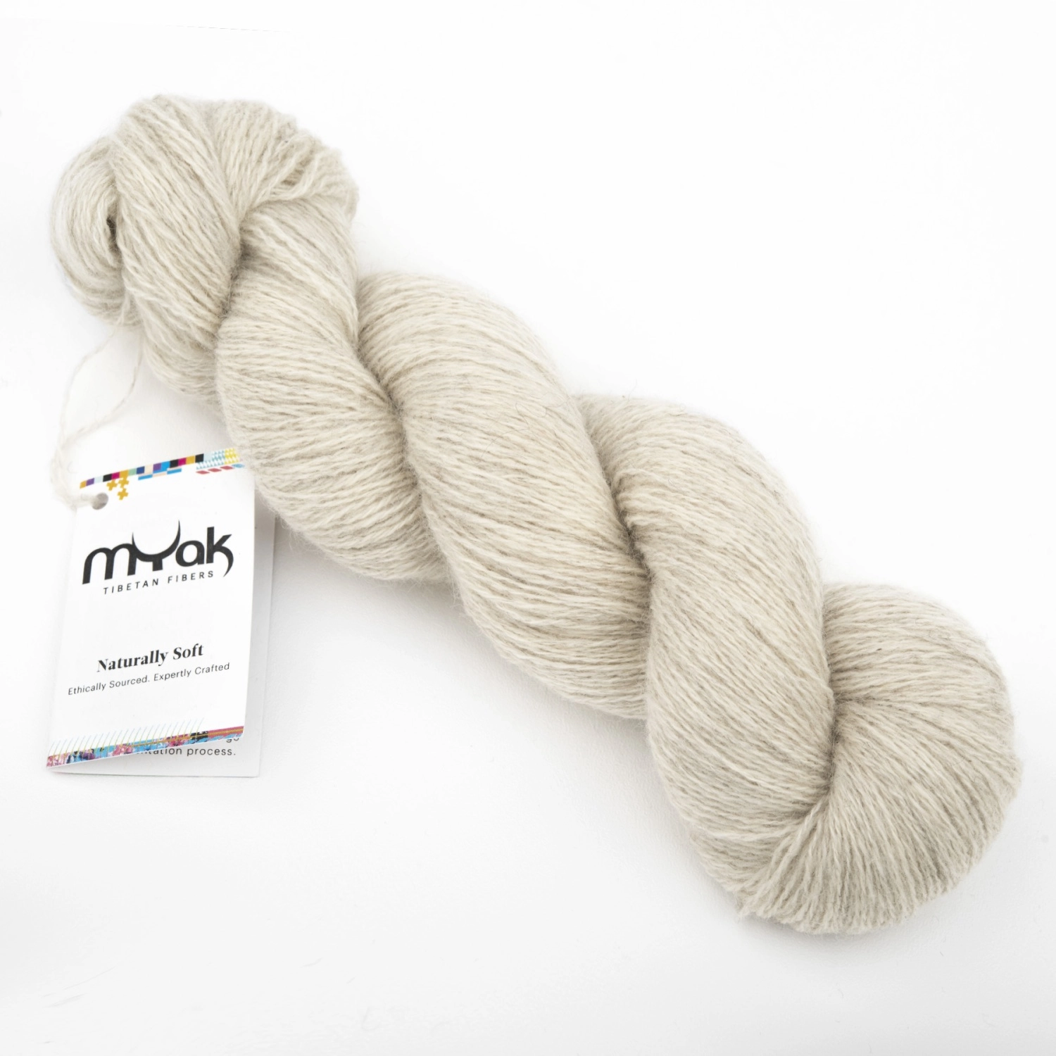 Пряжа Myak Baby Yak Lace 50г Oatmeal (натуральный цвет)