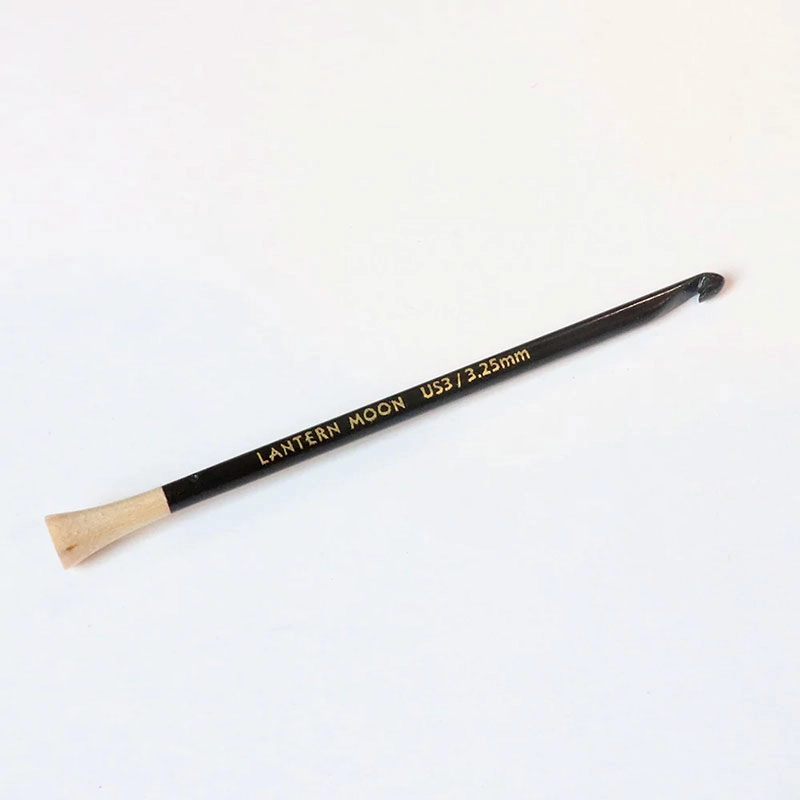 Крючок для ремонта "Lantern Moon" 3,25мм/7,5см, эбеновое дерево, черный