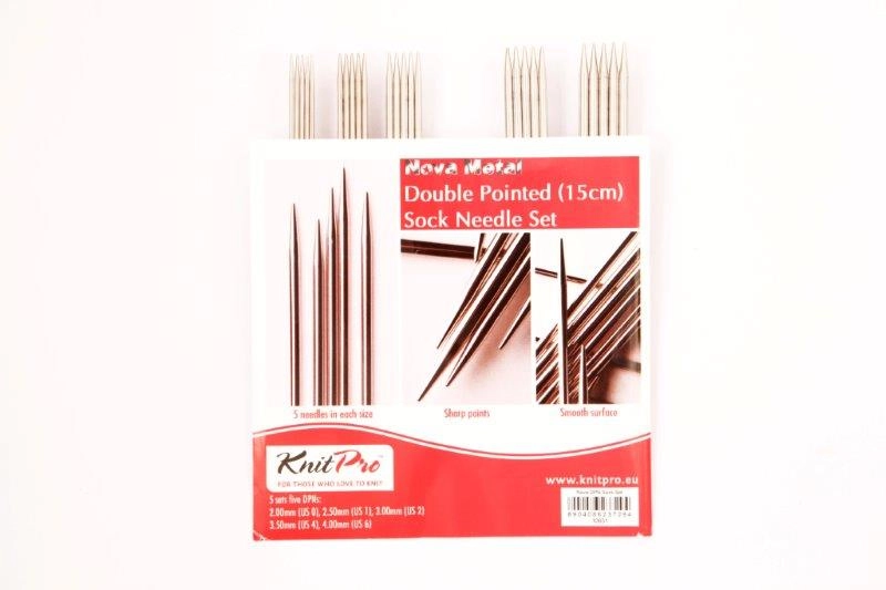яНабор чулочных спиц "Nova Metal", 15 см, Knit Pro