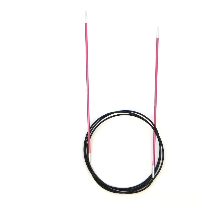 Спицы алюминиевые, круговые 100 см, Knit Pro Zing (2,0)