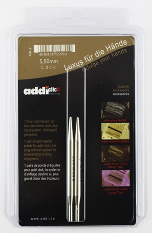 Доп.спицы к "Addi Click" Lace 756-2.   № 5,5