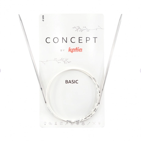 Спицы круговые CONCEPT BY KATIA Basic №6, 80 см