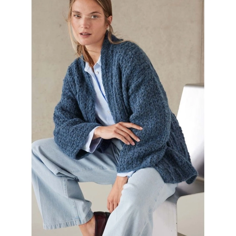 Описание кардигана Alpaca Air II (Filati №70, модель № 32) в электронном виде