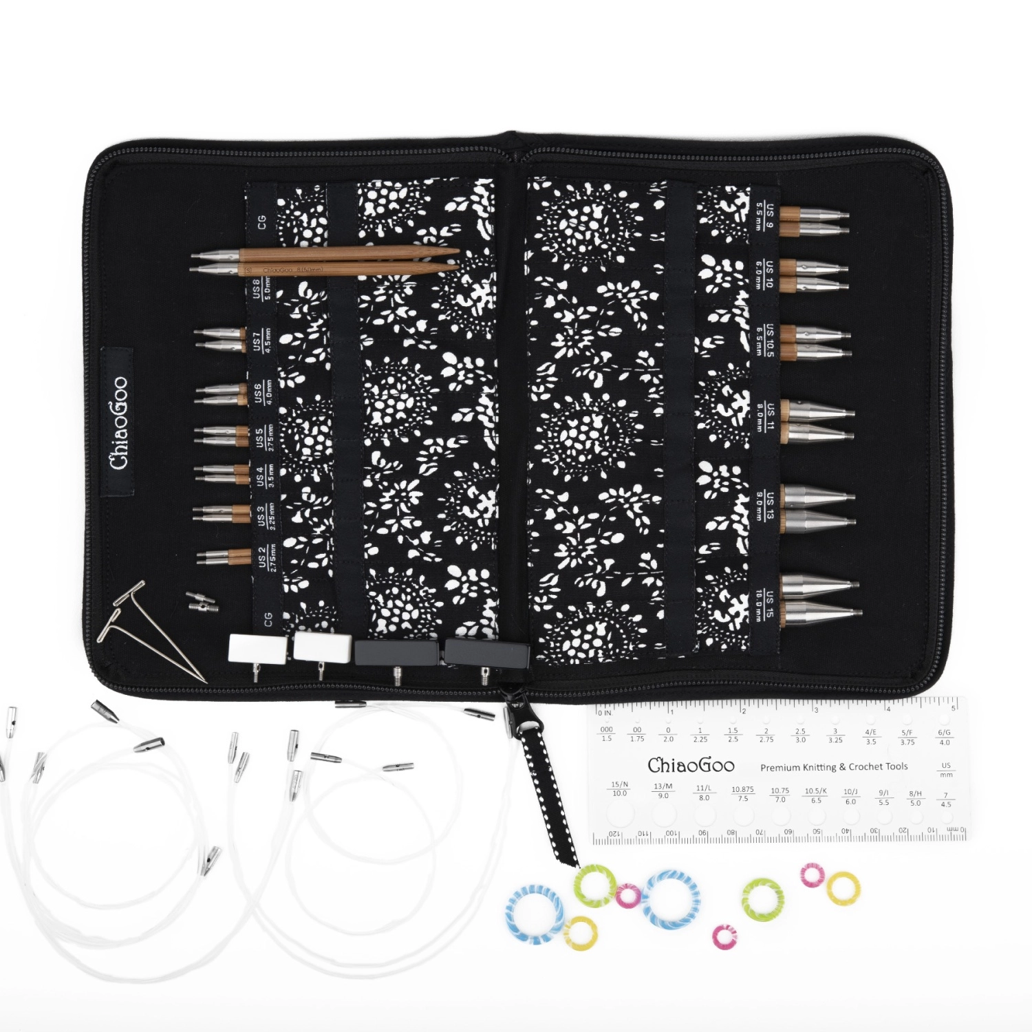 Набор съемных спиц ChiaoGoo бамбук 2400-С