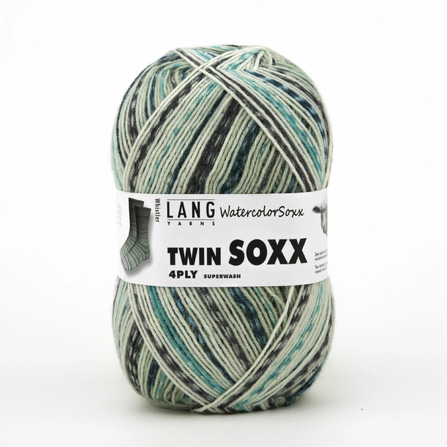 Пряжа Lang Yarns TWIN SOXX 4-PLY 100г 460
