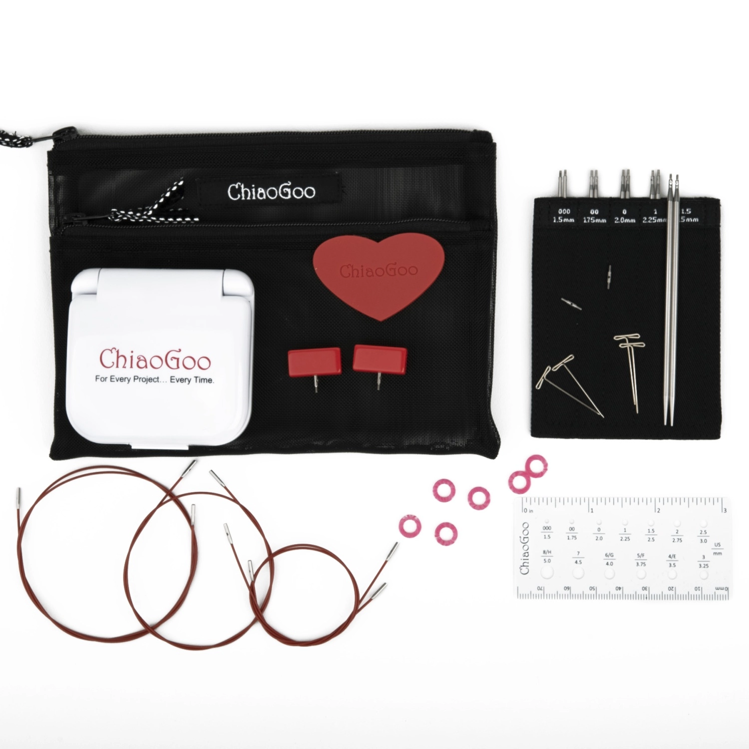 Набор съемных спиц ChiaoGoo Twist set mini 7400-M