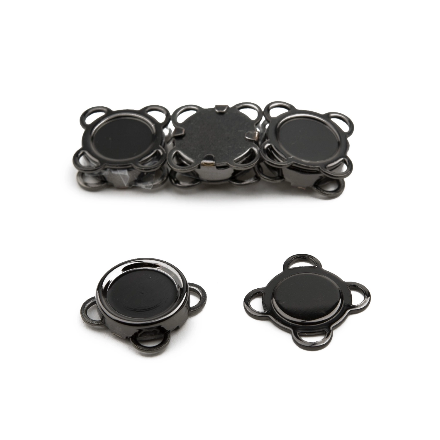 Кнопки магнитные пришивные AK-25-14 BN, 4 шт. (d=11-20 мм.)