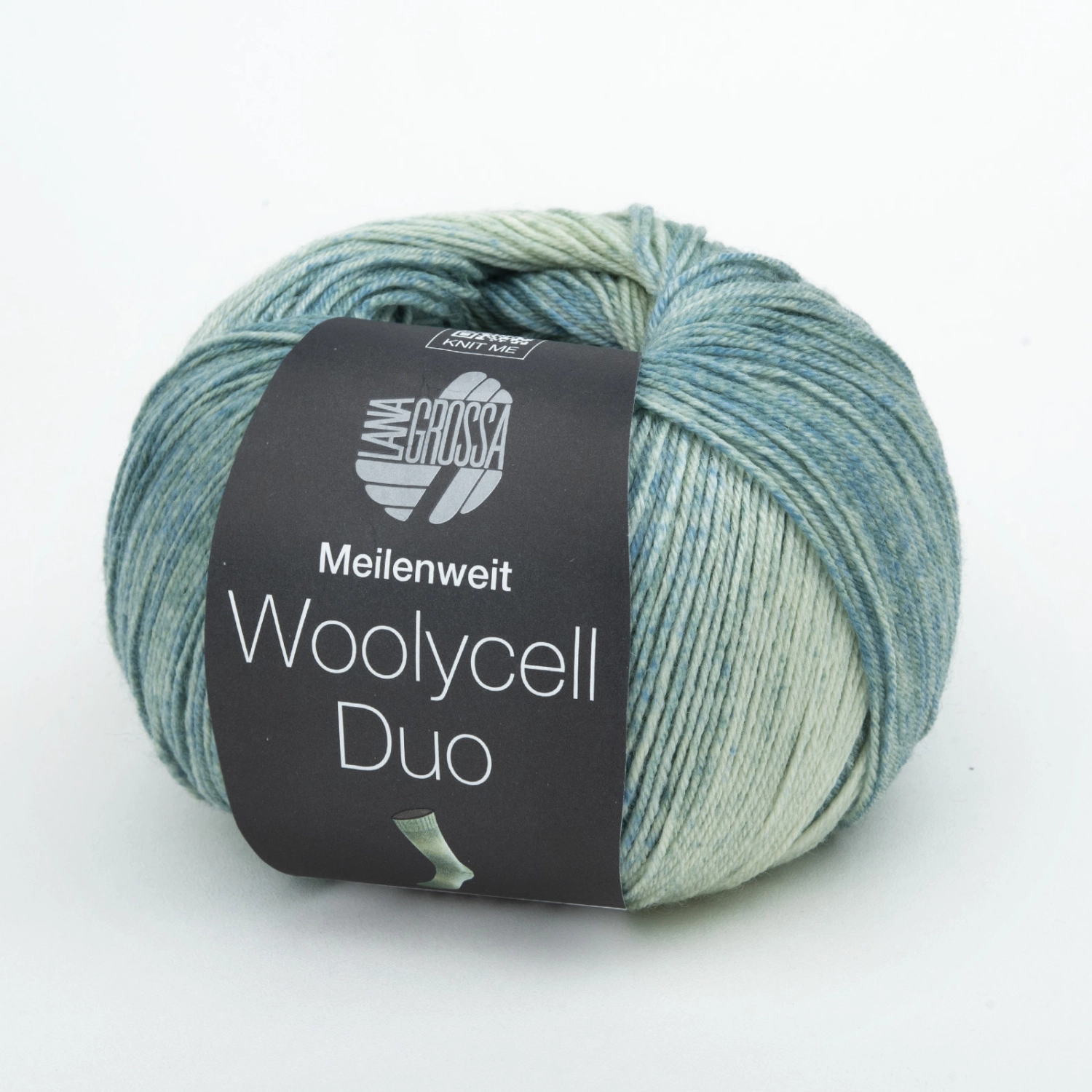 Пряжа Lana Grossa MEILENWEIT 100 WOOLYCELL DUO 100г 6007