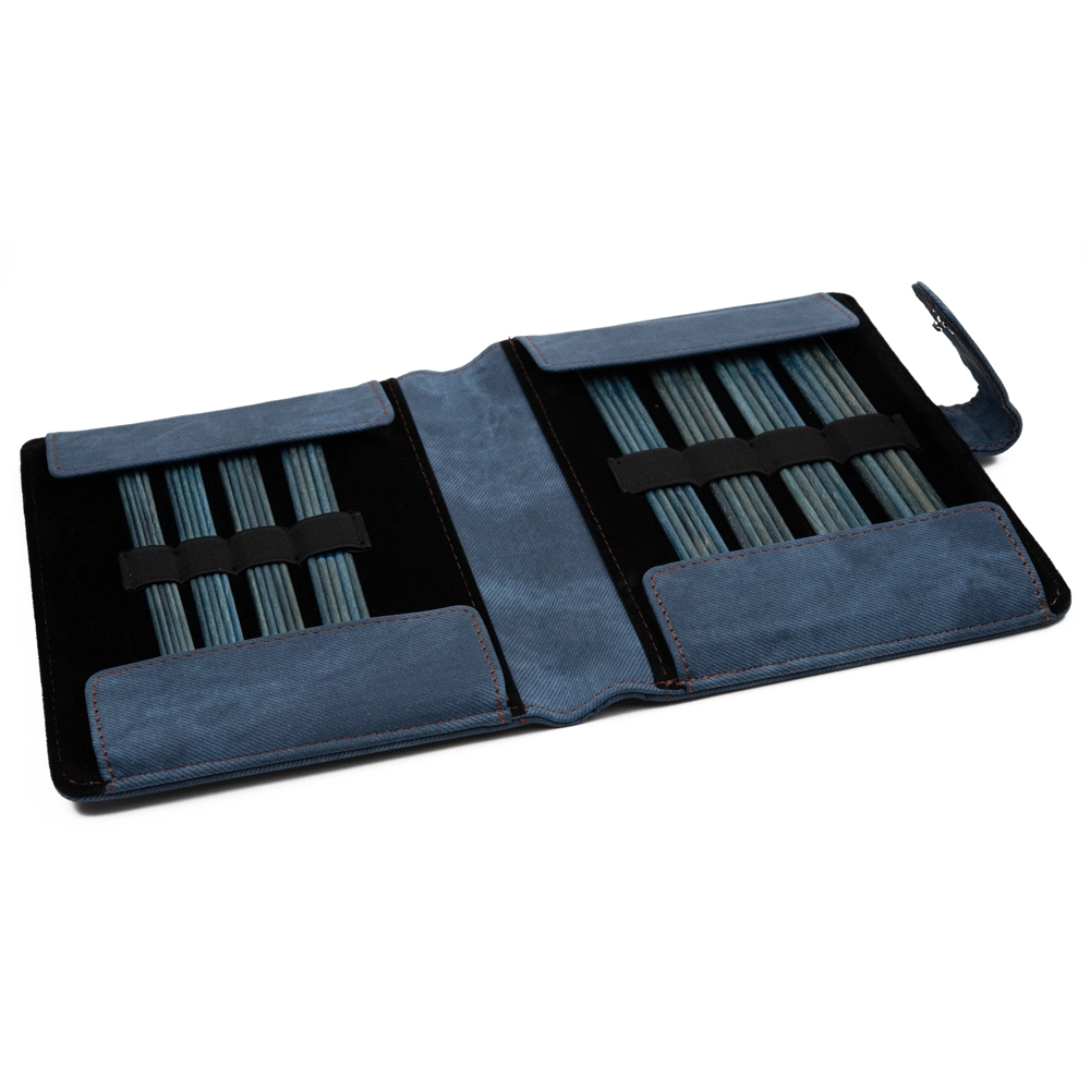 Набор чулочных спиц LYKKE, дерево Driftwood, длина 15 см, размеры 2.00-3.75мм, цвет Indigo