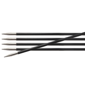 Спицы карбоновые, чулочные 15 см, Knit Pro Karbonz (1,5)