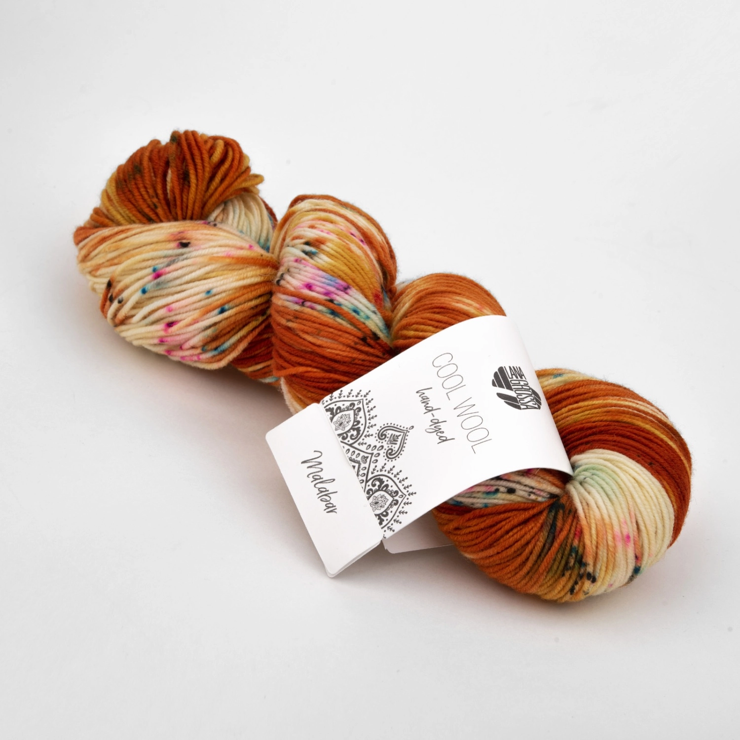 Пряжа Lana Grossa Cool Wool hand dyed 100г 0101*