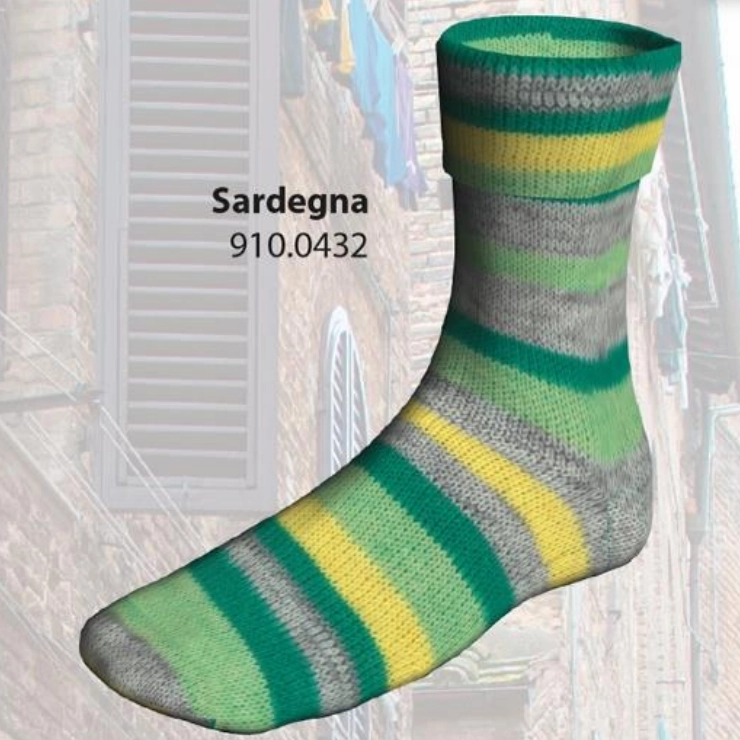 Пряжа Lang Yarns SUPER SOXX COLOR 6-PLY ItalianSoxx 100г 0432