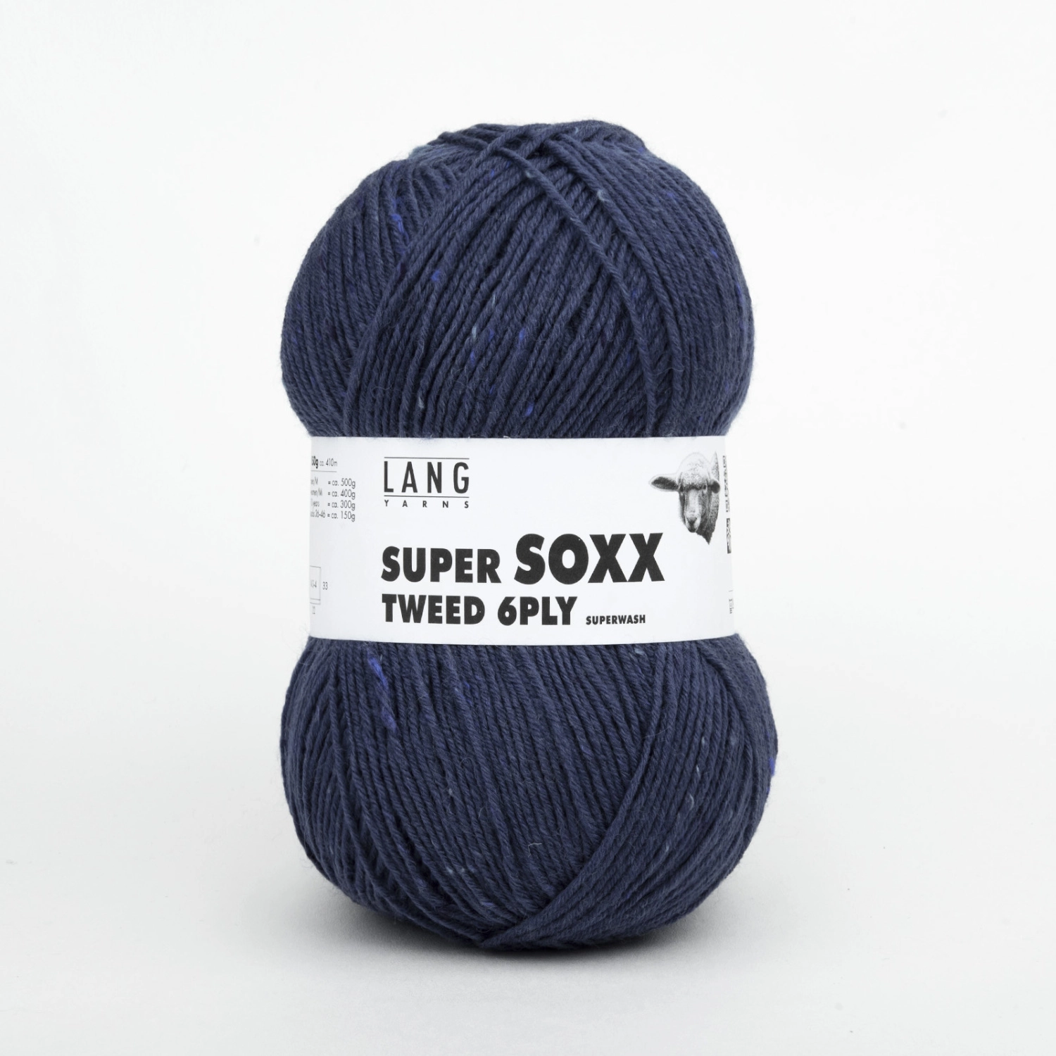 Пряжа Lang Yarns Super Soxx Tweed 6-Ply 150г 034