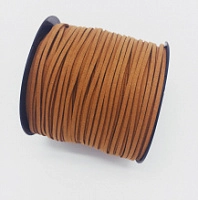 Шнур иск. кожа 2,8мм светло коричневый