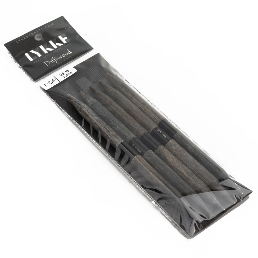 Спицы чулочные LYKKE, дерево Driftwood, № 9.00