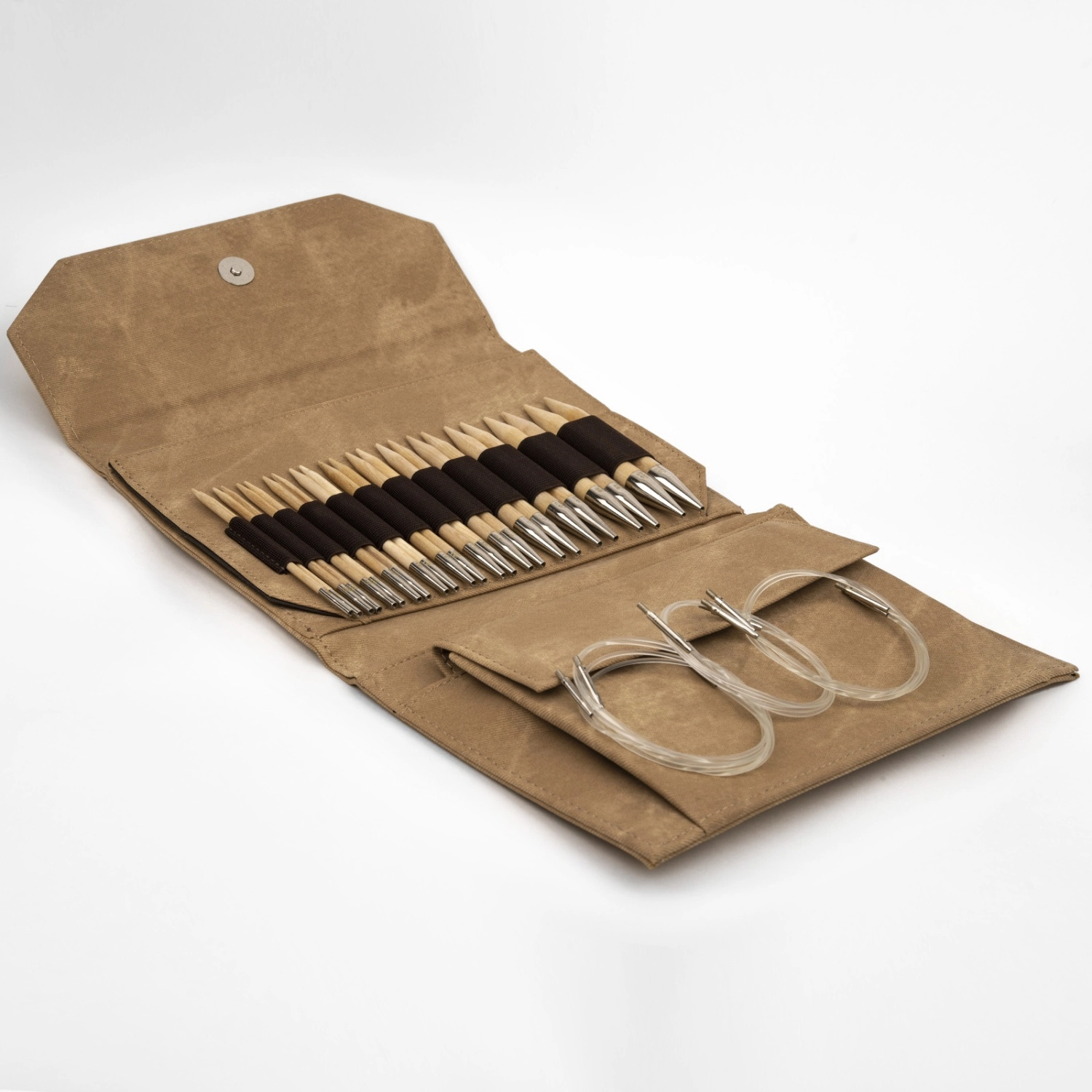 Набор разъемных спиц LYKKE, дерево, длина 11.5 см, цвет Natural Tan Denim