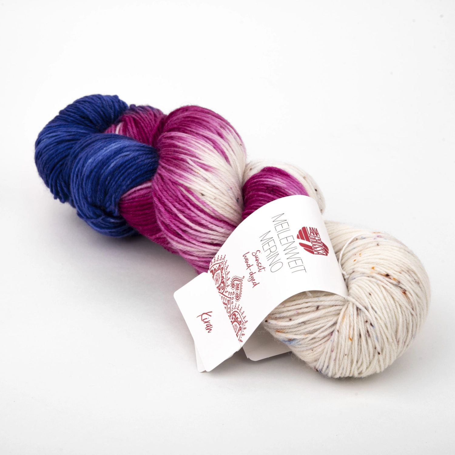 Пряжа Lana Grossa Meilenweit 100 SUNSET hand-dyed 100г 507