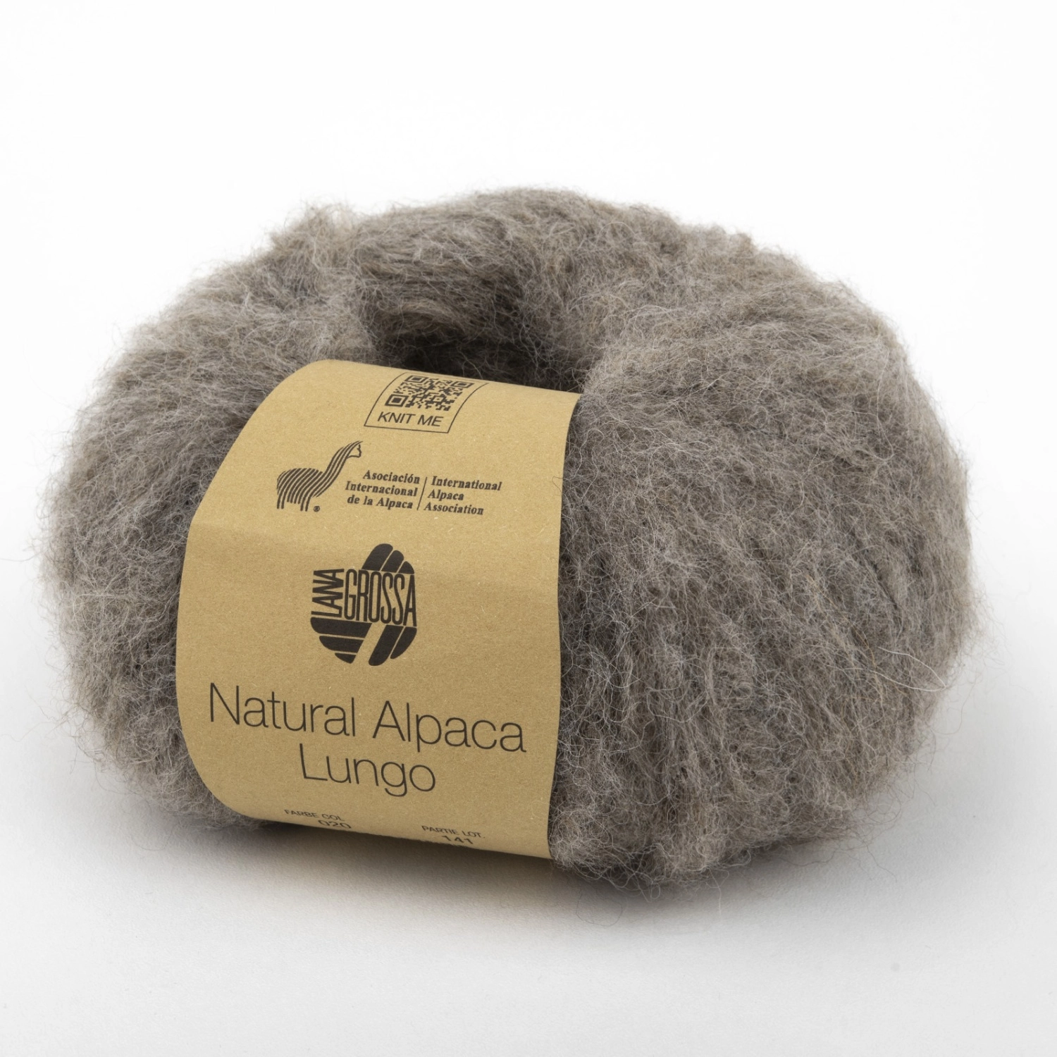 Пряжа Lana Grossa NATURAL ALPACA LUNGO 020