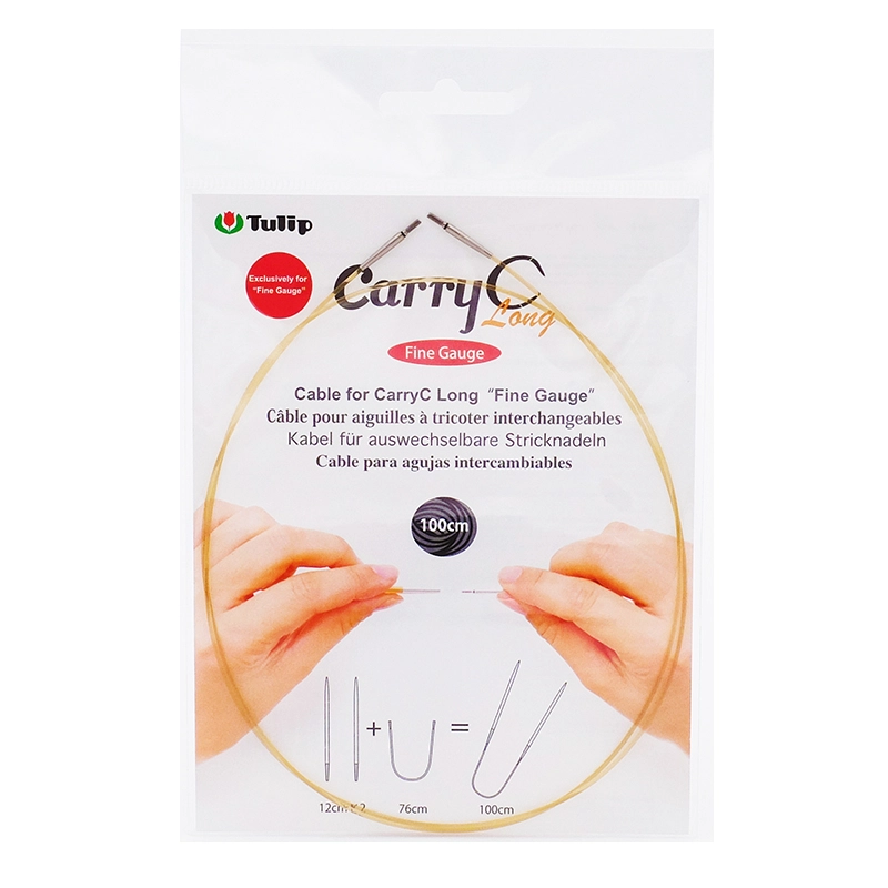 Тросик для съемных спиц CarryC Long "Fine Gauge", длина 100см, Tulip, CTMM-62