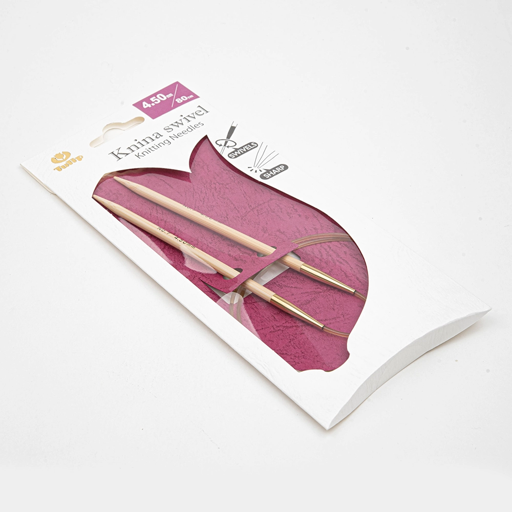 Спицы круговые Tulip "Knina Swivel" 4,5мм/80см, бамбук, 