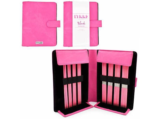 Набор чулочных спиц LYKKE, Blush, длина 15 см, размеры 2.00-3.75мм, цвет Fuchsia