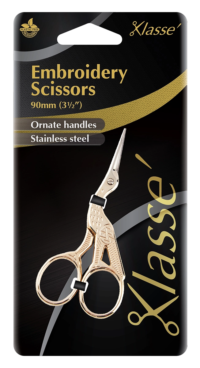 Ножницы для вышивания "Цапельки", 9 см, цвет золотой BK4603