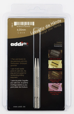 Доп.спицы к "Addi Click" Lace 756-2.   № 4,0
