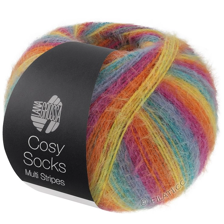 Пряжа Lana Grossa MEILENWEIT 100 COSY SOCKS Multi Stripes 151