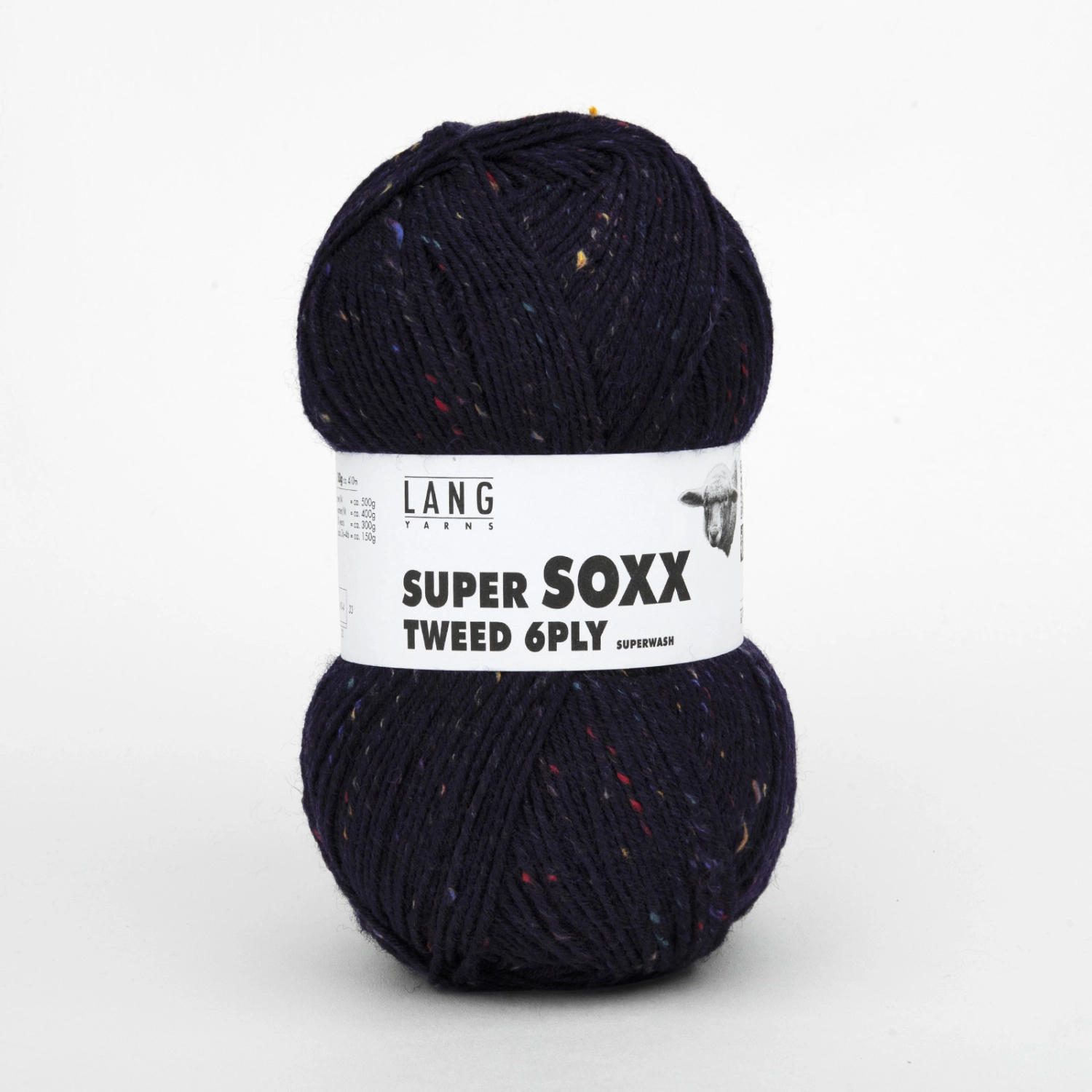Пряжа Lang Yarns Super Soxx Tweed 6-Ply 150г 025