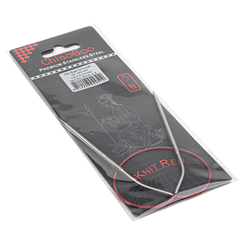 Спицы метал.круговые knit red, 40см № 3 6016-2,5