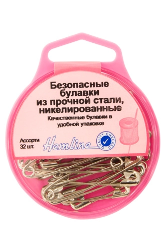 Булавки безопасные,  закаленная сталь, 32шт, 410.99