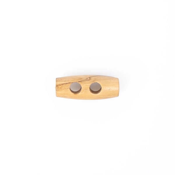 Пуговица-клевант (бочонок) CONCEPT Olive Wood, размер 40 (25 мм), COL.NAT