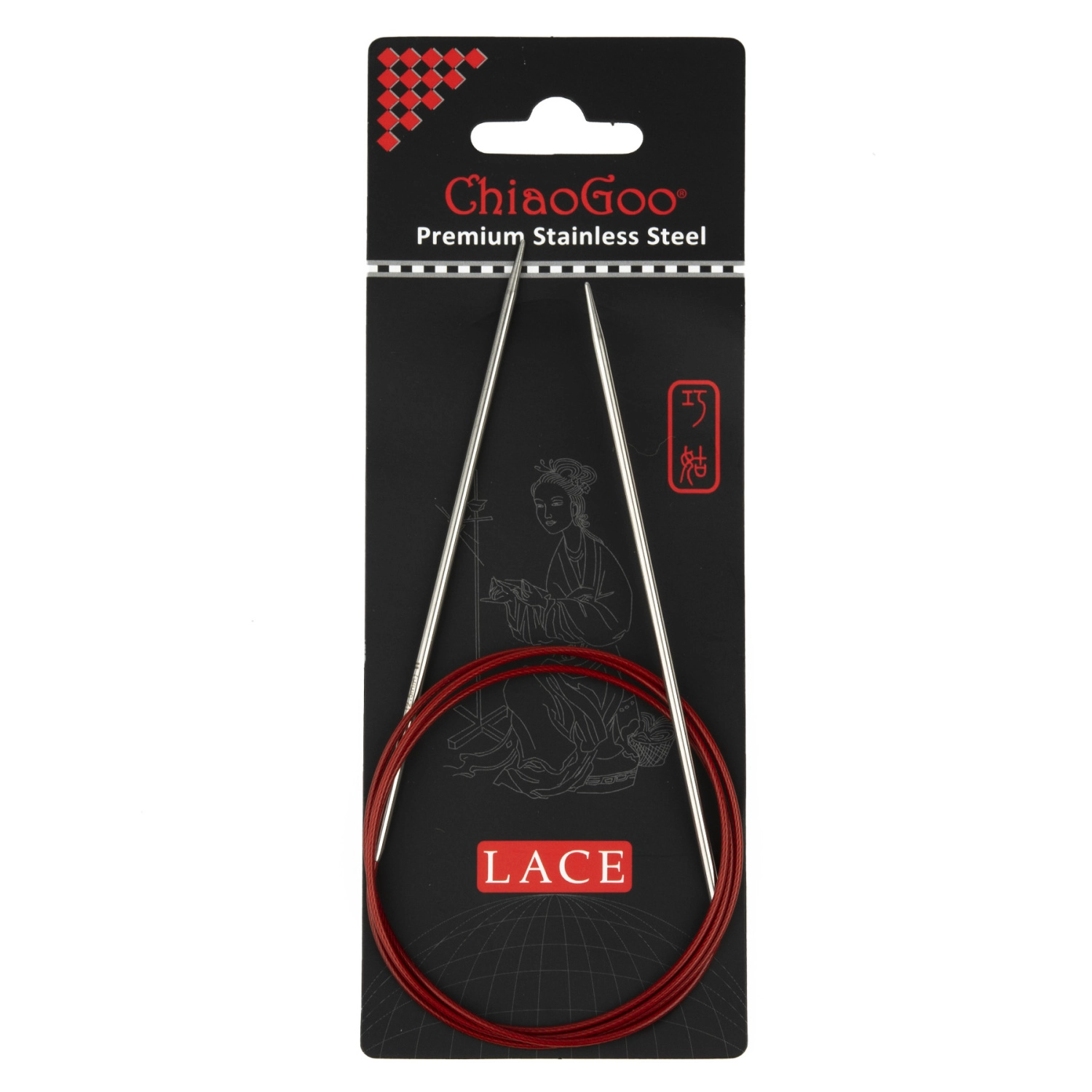 Спицы метал.круговые Lace, 100см № 2.25 7040-1