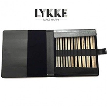 Набор чулочных спиц LYKKE, дерево Driftwood, длина 15 см, размеры 2.00-3.75мм, цвет Black