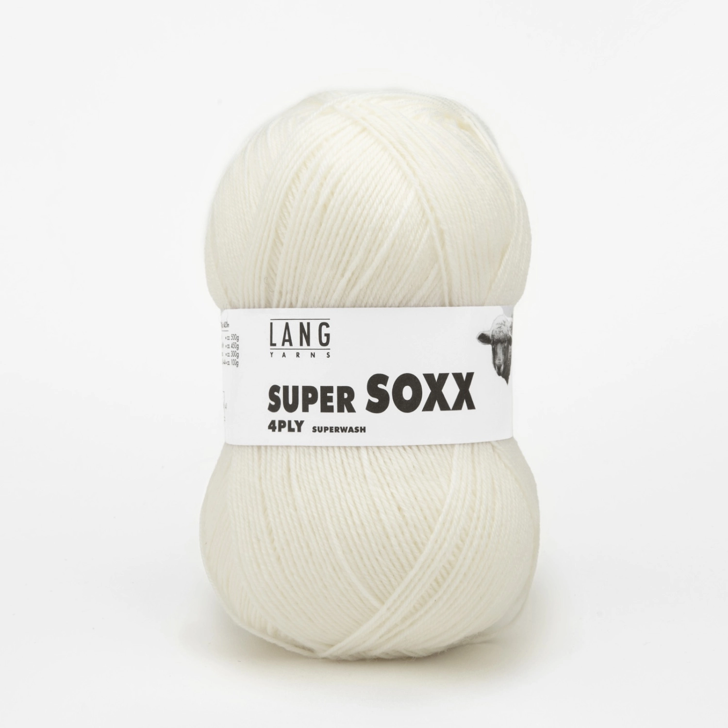 Пряжа Lang Yarns SUPER SOXX 4-PLY 100г 001