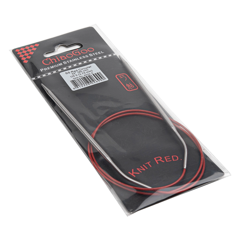 Спицы метал.круговые knit red, 80см № 3.75 6032-5