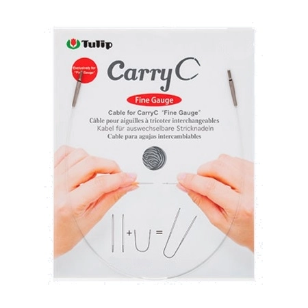 Тросик для съемных спиц CarryC "Fine Gauge", длина 40см, пластик, Tulip