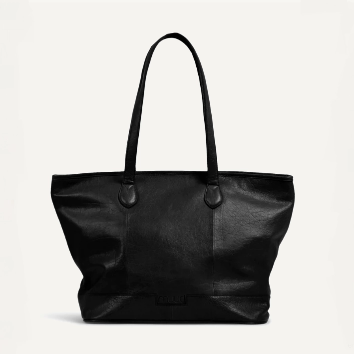 Сумка для пряжи Sara Black натуральная кожа 