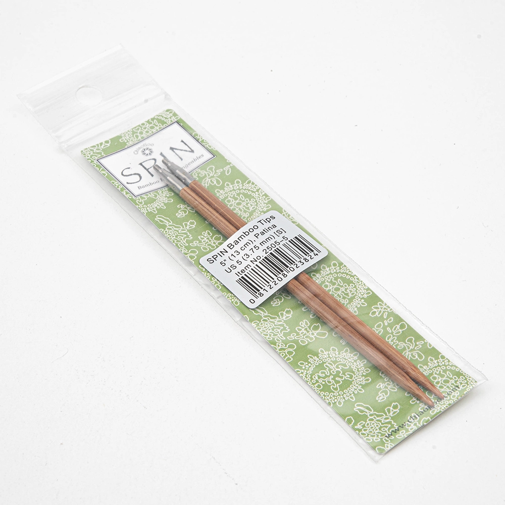 спицы съёмные бамбуковые 13 см 3,75 мм 2505-5