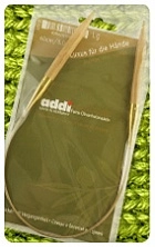 Спицы круг.оливк. дер. Addi 575-7  40 см № 3,5