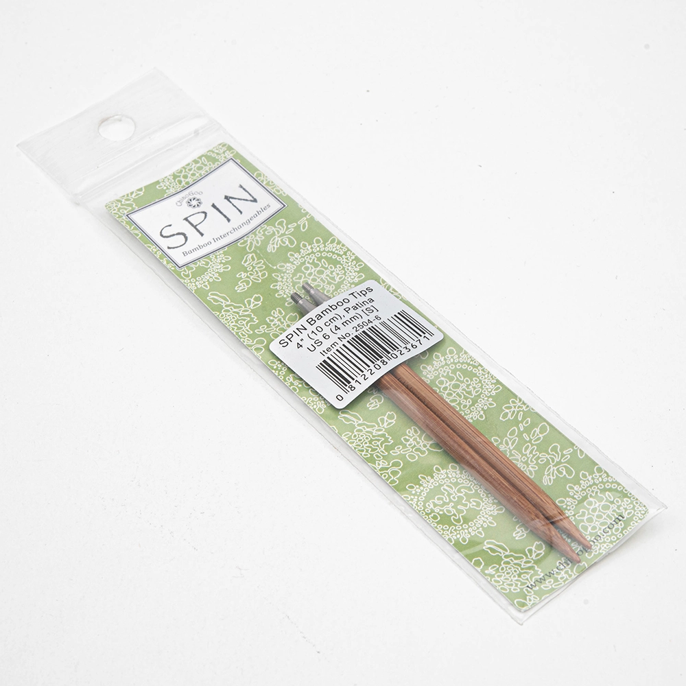 спицы съёмные бамбуковые 10 см 4 мм 2504-6