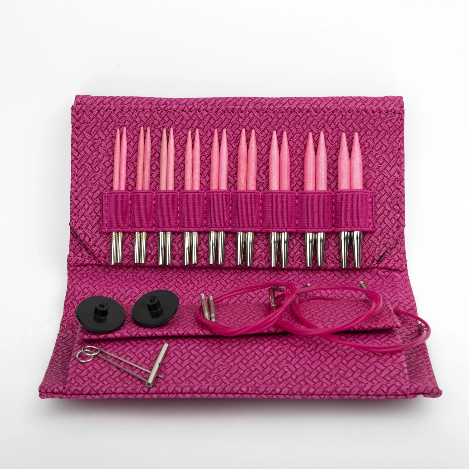 Набор разъемных спиц LYKKE Blush, длина 7 см, цвет Magenta