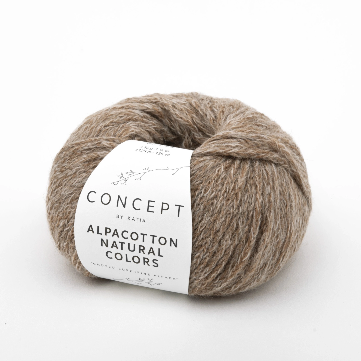 Пряжа Katia Alpacotton Natural Colors 50г 0052
