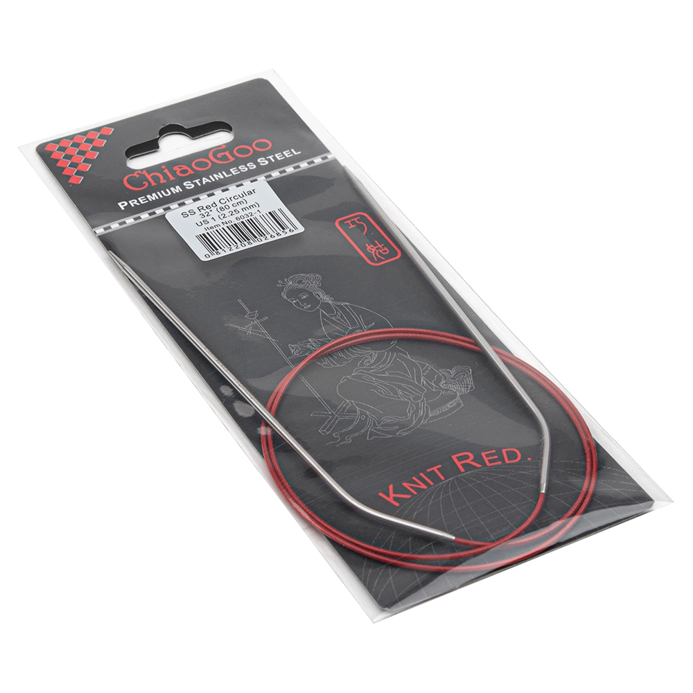 Спицы метал.круговые knit red, 80см № 2.25 6032-1