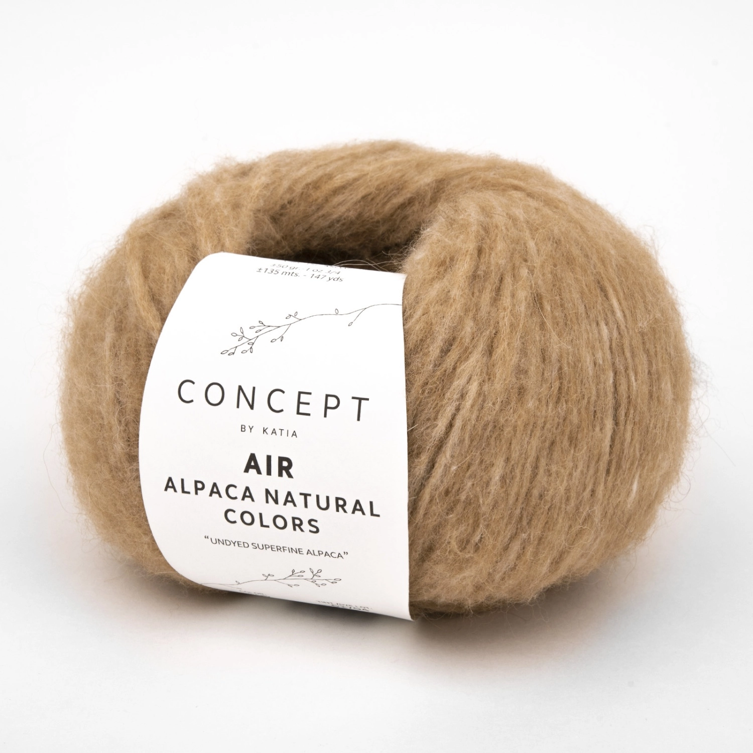 Пряжа Katia AIR ALPACA NATURAL COLORS 50г 105