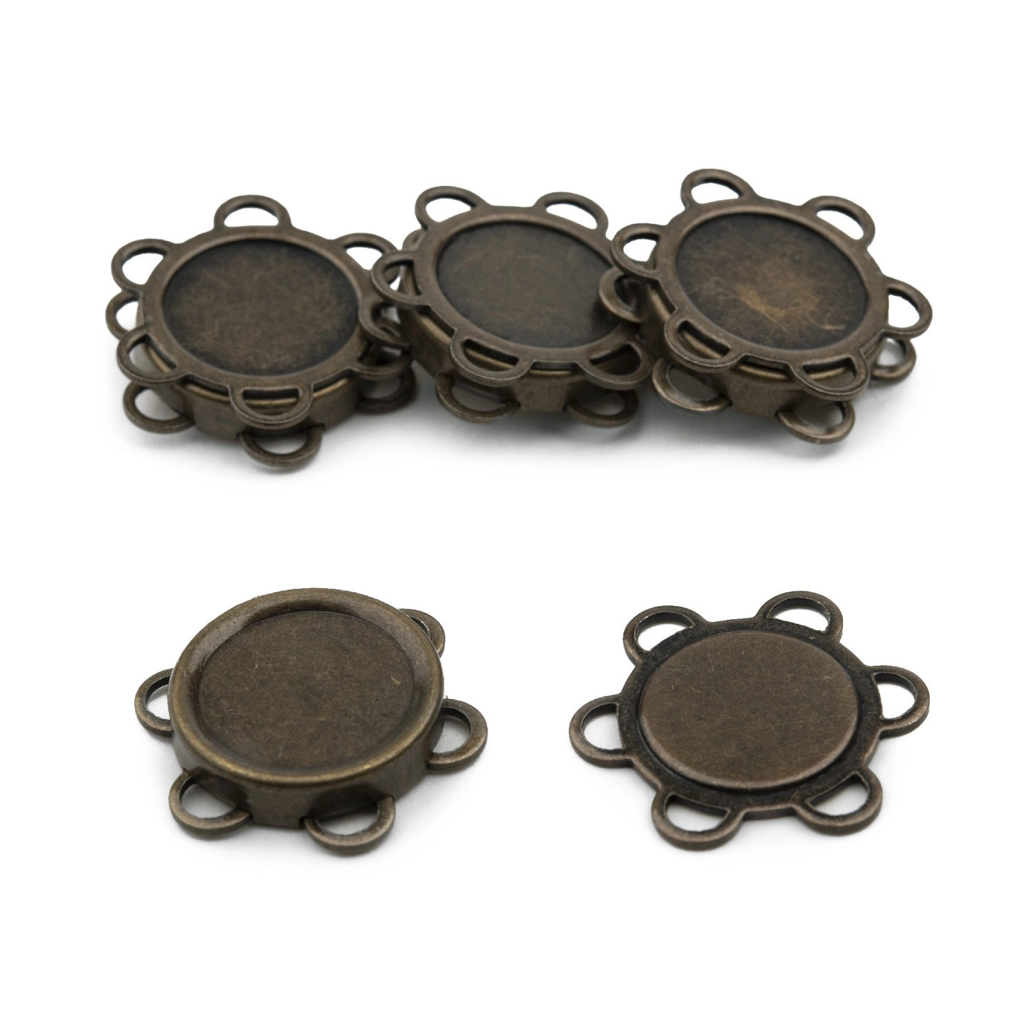 Кнопки магнитные пришивные AK-25-18 AG, 4 шт. (d=15-25 мм.)