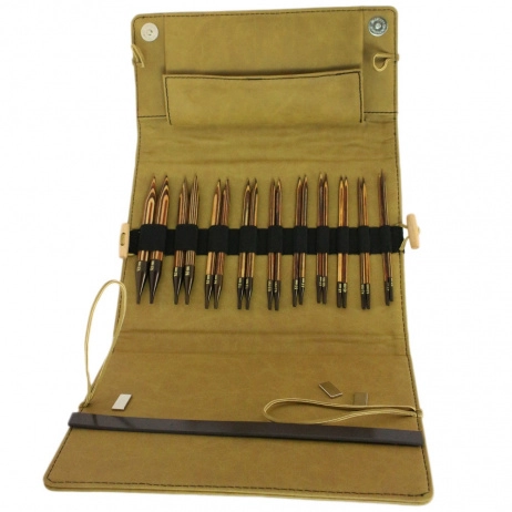 яНабор спиц дерево Махараджа (кож.чехол)