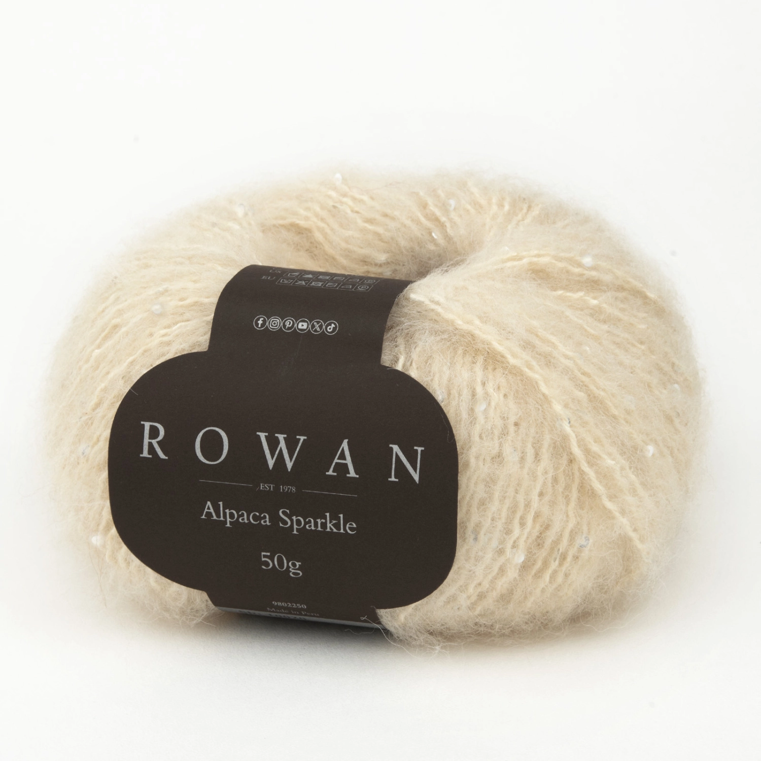 Пряжа Rowan Cotton Alpaca Sparkle 50г 10020