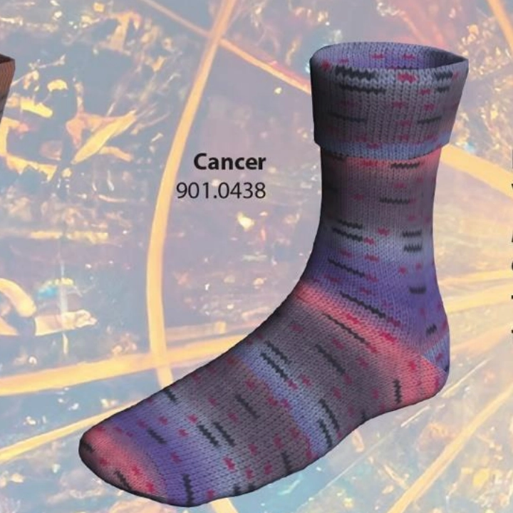 Пряжа Lang Yarns SUPER SOXX COLOR 4-PLY HoroscopeTwo 100г 0438